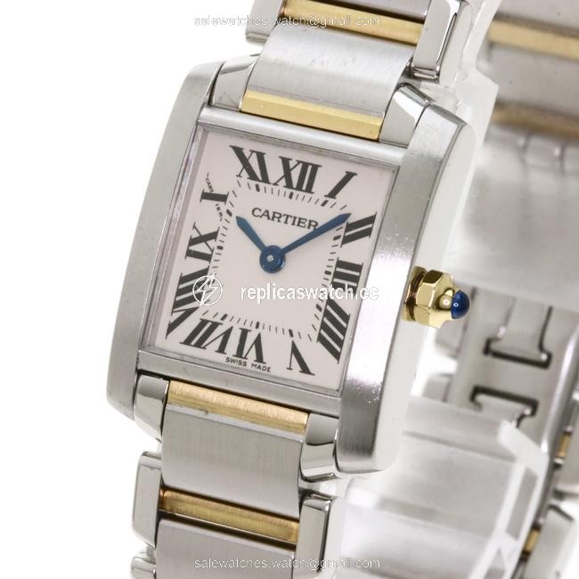 Cartier W51007q4 Tank Francaise Sm Stainless Steel K18 Yellow Goal Ladies Watch Cartier W51007q4 Tank Francaise Sm Stainless Steel K18 Yellow Goal Ladies Watch