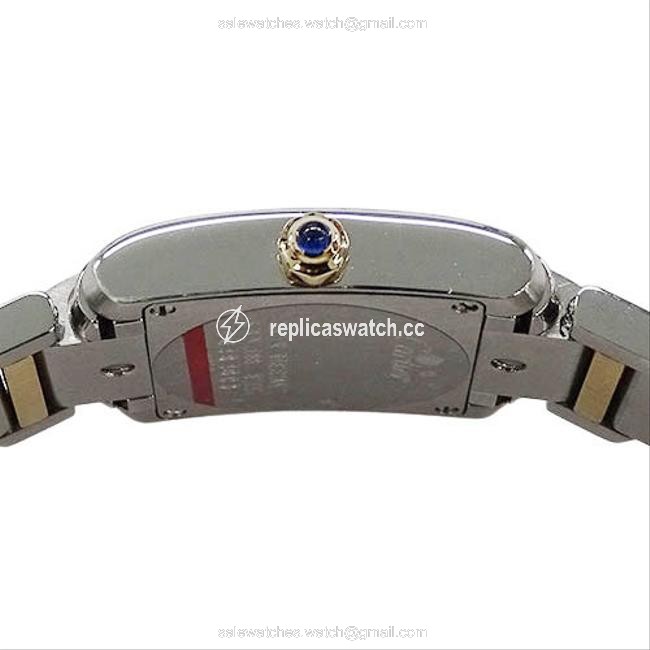 Cartier Gold / Silver 2384 W51007q4 Tank Francaise Quartz Combi Ladies Watch Cartier Gold / Silver 2384 W51007q4 Tank Francaise Quartz Combi Ladies Watch