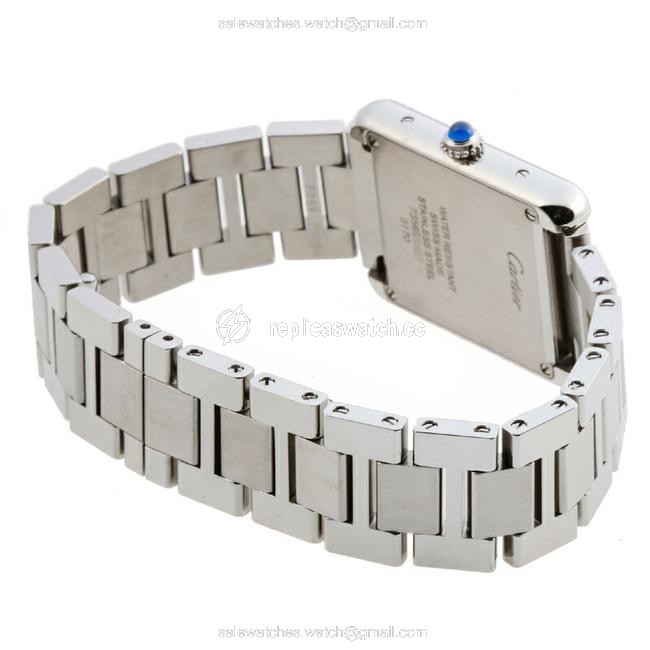 Cartier Roman Tank Solo Ladies W5200013 Stainless Steel Silver Dial Watch Cartier Roman Tank Solo Ladies W5200013 Stainless Steel Silver Dial Watch