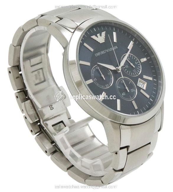 Emporio Armani Chronograph Blue Dial Mens Quartz Ar-2448 Watch Emporio Armani Chronograph Blue Dial Mens Quartz Ar-2448 Watch