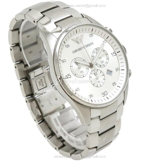 Emporio Armani Chronograph Silver Dial Mens Quartz Ar5963 Ar-5963 Watch Emporio Armani Chronograph Silver Dial Mens Quartz Ar5963 Ar-5963 Watch