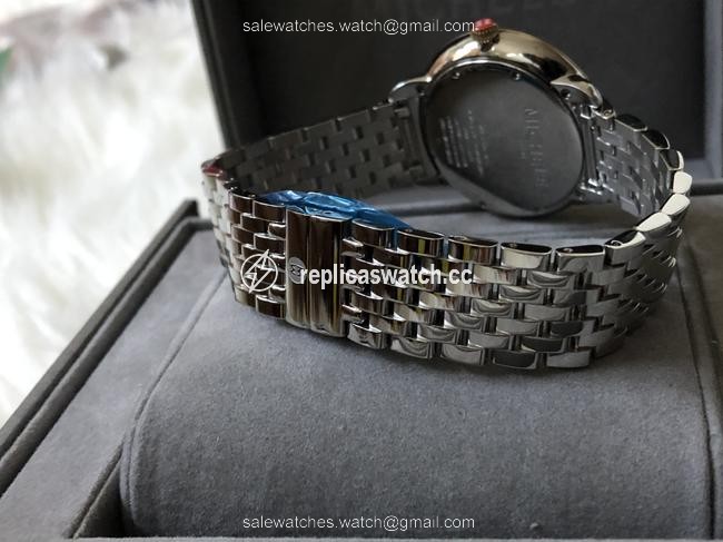 Michele Gold/Silver Gold/Silver Serein 16 Diamond Silver-stainless-steel Bracelet Watch Michele Gold/Silver Gold/Silver Serein 16 Diamond Silver-stainless-steel Bracelet Watch