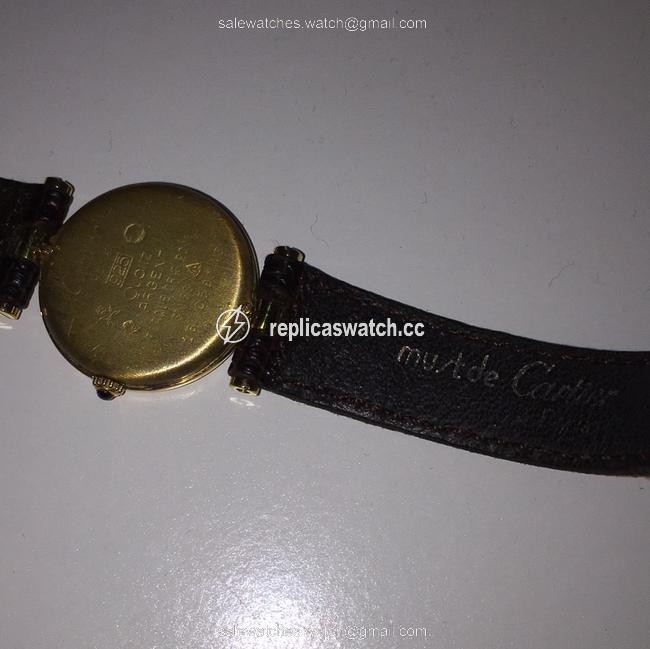 Cartier Dark Brown Vermeil Watch Cartier Dark Brown Vermeil Watch