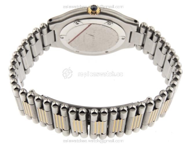 Cartier Silver Ladies Must 21 Bullet 18k Yellow Gold & Ss 31mm Watch Cartier Silver Ladies Must 21 Bullet 18k Yellow Gold & Ss 31mm Watch