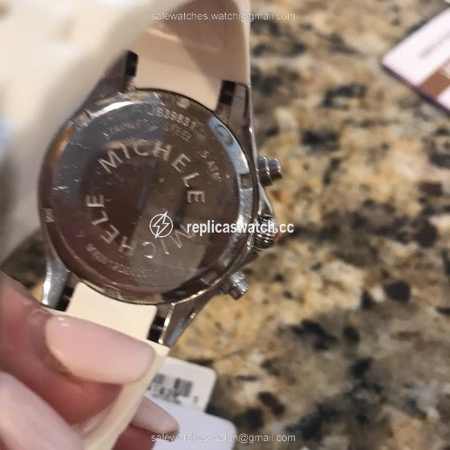 Michele White Jelly Tahitian Bean Stainless Steel Watch Michele White Jelly Tahitian Bean Stainless Steel Watch