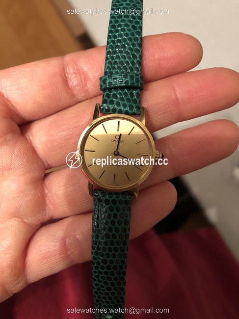 Omega Gold Green De Ville Vintage Ladies 1960s Watch Omega Gold Green De Ville Vintage Ladies 1960s Watch