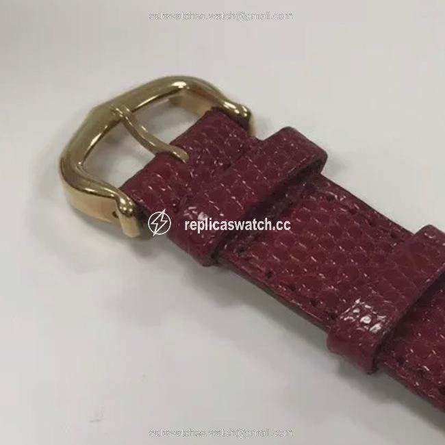 Cartier Gold Burgundy Tank Must De 18k Vermeil Watch Cartier Gold Burgundy Tank Must De 18k Vermeil Watch