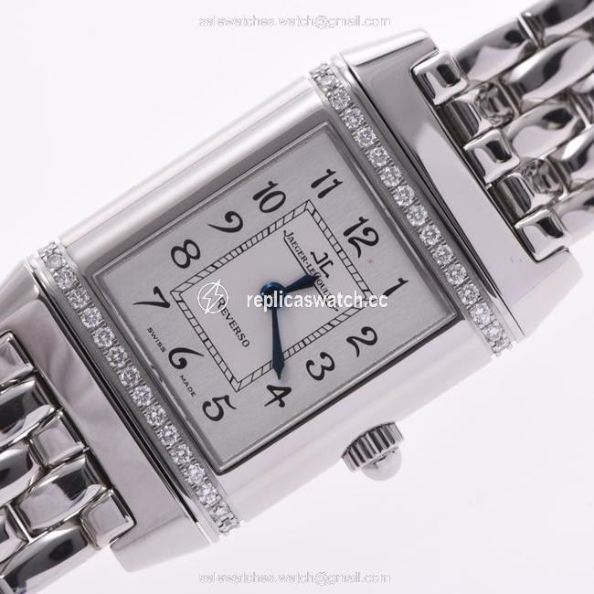 Jaeger-LeCoultre Silver Diamonds Stainless Steel Reverso 265.8.080 Quartz Womens Wristwatch 20 Mm Watch Jaeger-LeCoultre Silver Diamonds Stainless Steel Reverso 265.8.080 Quartz Womens Wristwatch 20 Mm Watch