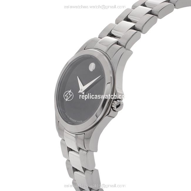 Movado Stainless Steel Black Junior Sport Ladies 84 E3 1840 Watch Movado Stainless Steel Black Junior Sport Ladies 84 E3 1840 Watch
