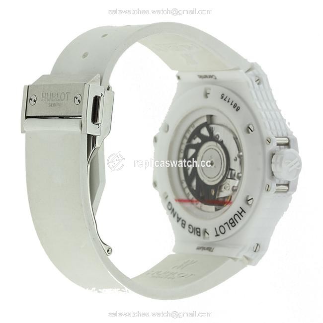 Hublot White Big Bang Caviar 41mm - 346.hx.2800.rw Watch Hublot White Big Bang Caviar 41mm - 346.hx.2800.rw Watch