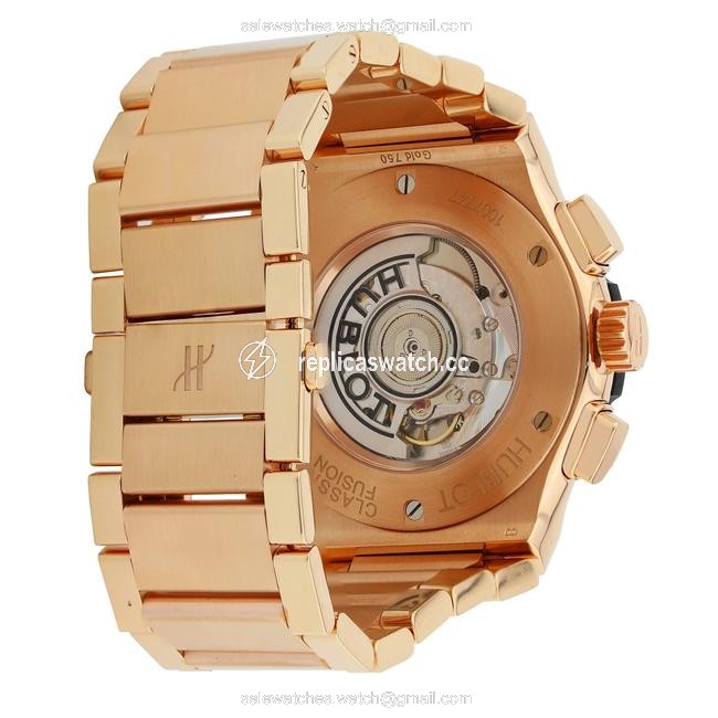 Hublot Rose Gold and Black Classic Fusion 45mm 18k 525.ox.0180.ox Watch Hublot Rose Gold and Black Classic Fusion 45mm 18k 525.ox.0180.ox Watch