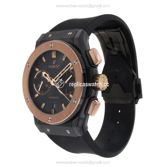 Hublot Rose Gold Classic Fusion Chronograph & Ceramic 45mm Watch Hublot Rose Gold Classic Fusion Chronograph & Ceramic 45mm Watch