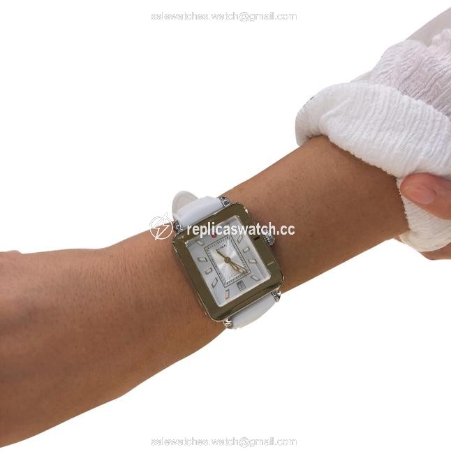 Michele Grey and Silver Deco Sport Watch Michele Grey and Silver Deco Sport Watch