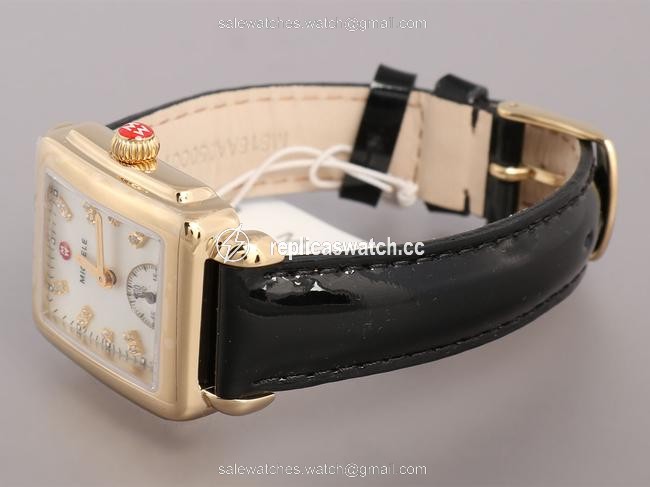 Michele White Diamond Deco 16 Mid Watch Michele White Diamond Deco 16 Mid Watch