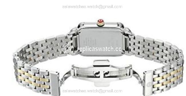 Michele Two Tone Ii Mid Diamond Dial Mww06i000024 Watch Michele Two Tone Ii Mid Diamond Dial Mww06i000024 Watch