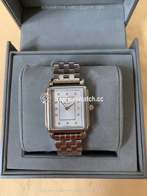 Michele Silver Deco Ii Mop Mww06x000026 Watch Michele Silver Deco Ii Mop Mww06x000026 Watch