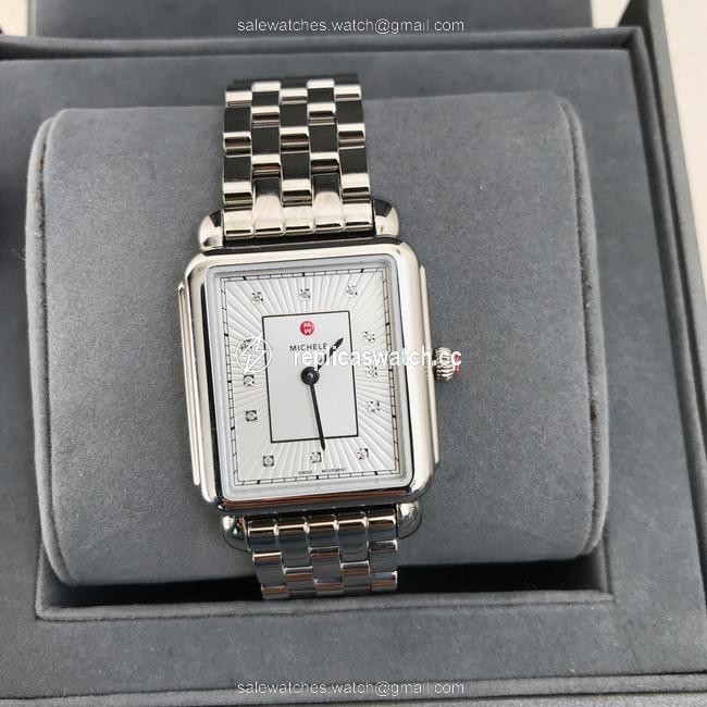 Michele Silver Deco Ii Mop Mww06x000026 Watch Michele Silver Deco Ii Mop Mww06x000026 Watch