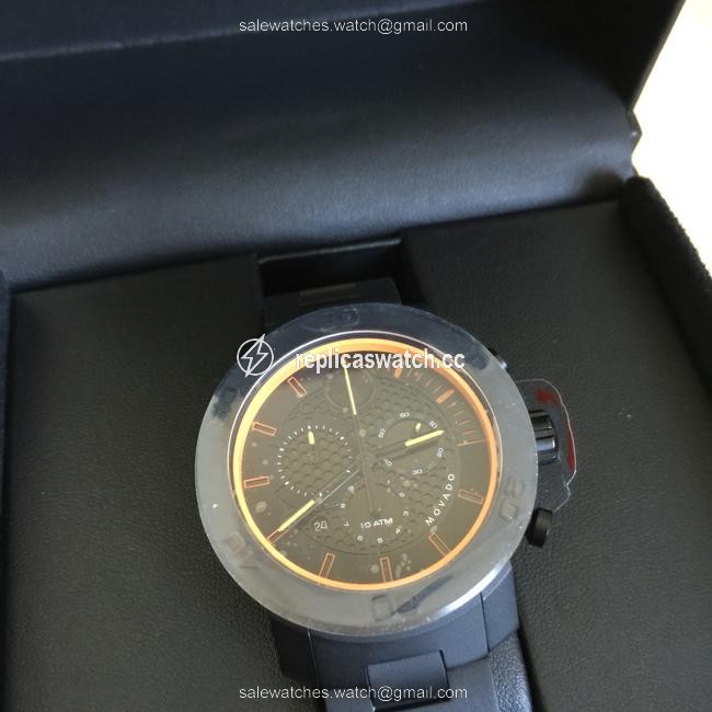 Movado Black / Orange Mens Bold Chrono Ion-plated Titanium 3600190 Watch Movado Black / Orange Mens Bold Chrono Ion-plated Titanium 3600190 Watch