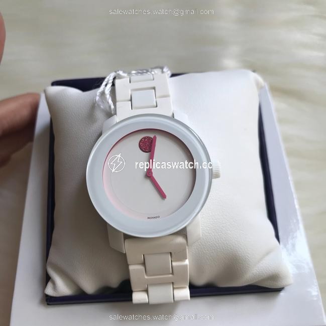 Movado White / Pink Womens Bold Dial Silicone/Resin 3600157 Watch Movado White / Pink Womens Bold Dial Silicone/Resin 3600157 Watch