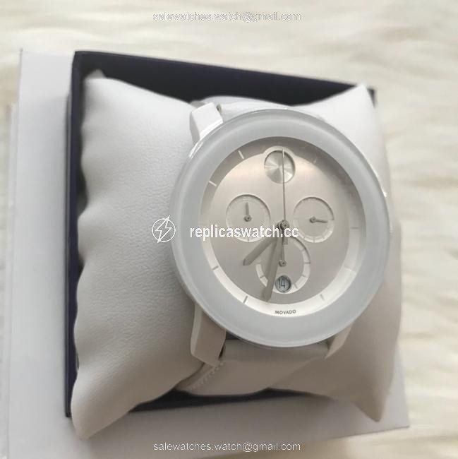 Movado White Bold Chronograph Leather Dial 3600011 Watch Movado White Bold Chronograph Leather Dial 3600011 Watch