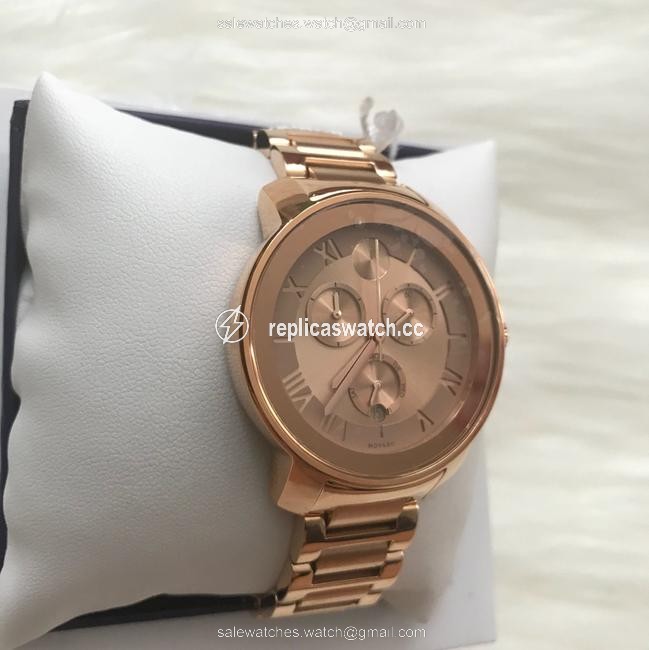 Movado Rose-gold Bold Chronograph Rose Dial Womens 3600210 Watch Movado Rose-gold Bold Chronograph Rose Dial Womens 3600210 Watch
