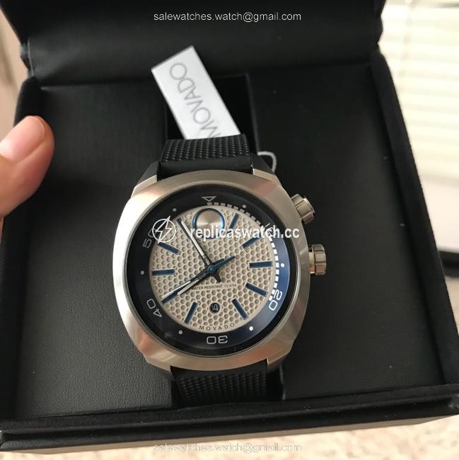 Movado Black/ Blue Mens Bold Silver Dial Mens 3600368 Watch Movado Black/ Blue Mens Bold Silver Dial Mens 3600368 Watch