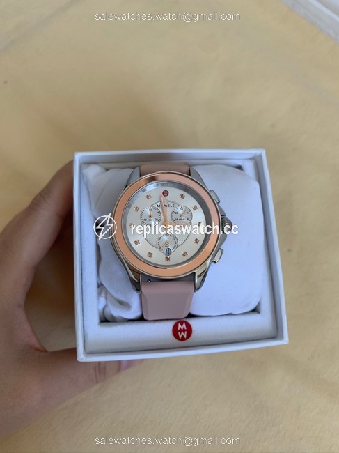 Michele Black Cape Pink Gold-tone Misty Rose Topaz Mww27e000001 Watch Michele Black Cape Pink Gold-tone Misty Rose Topaz Mww27e000001 Watch