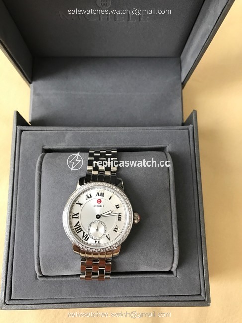 Michele Silver Harbor Dial Diamond Mww28a000001 Watch Michele Silver Harbor Dial Diamond Mww28a000001 Watch