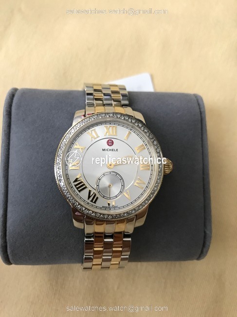 Michele Gold/ Silver Harbor 2 Tones Dial Mww28a000002 Watch Michele Gold/ Silver Harbor 2 Tones Dial Mww28a000002 Watch