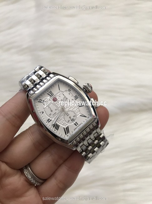 Michele Silver Stainless Releve Ladies Chronograph Mww19a000019 Watch Michele Silver Stainless Releve Ladies Chronograph Mww19a000019 Watch