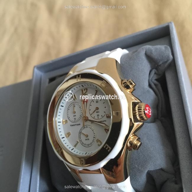Michele Gold / White Jelly Bean / Mww12f000006 Watch Michele Gold / White Jelly Bean / Mww12f000006 Watch