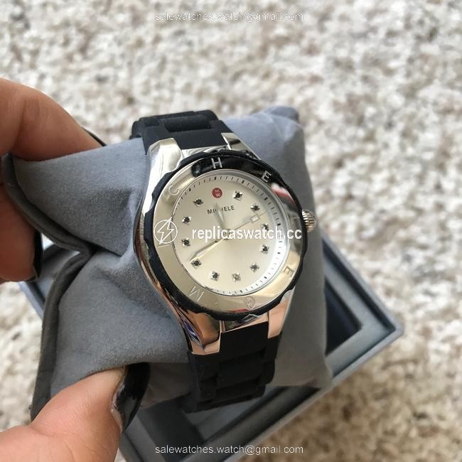 Michele Black/ Silver Jelly Bean Petite Mww12p000011 Watch Michele Black/ Silver Jelly Bean Petite Mww12p000011 Watch