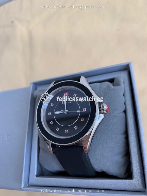 Michele Black Silver Flash Sale " Interchangeable Strap" Cape Topaz Mww27a000006 Watch Michele Black Silver Flash Sale " Interchangeable Strap" Cape Topaz Mww27a000006 Watch