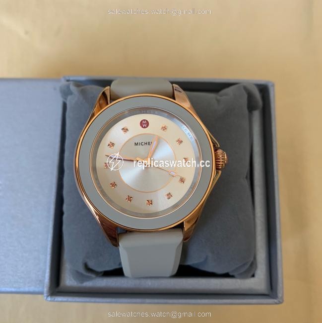 Michele Taupe / Rose-gold Cape Topaz Mww27a000023 Watch Michele Taupe / Rose-gold Cape Topaz Mww27a000023 Watch
