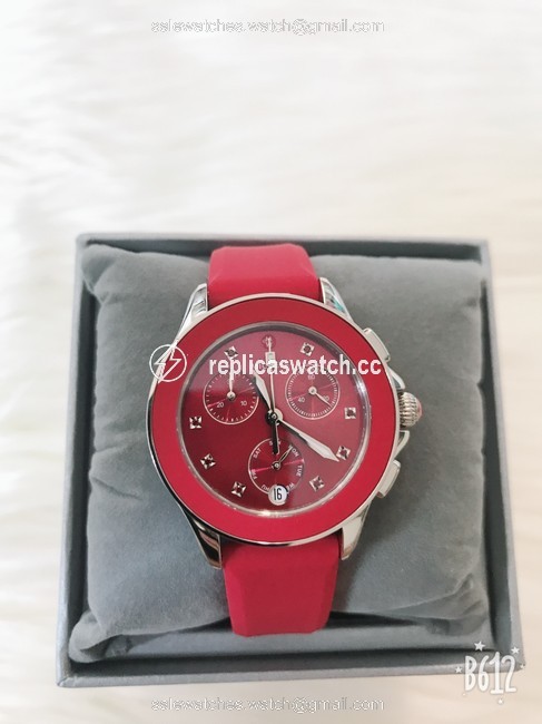 Michele Red / Silver Flash-sale 10% Cape Chrono Sunray Dial Mww27c000004 Watch Michele Red / Silver Flash-sale 10% Cape Chrono Sunray Dial Mww27c000004 Watch