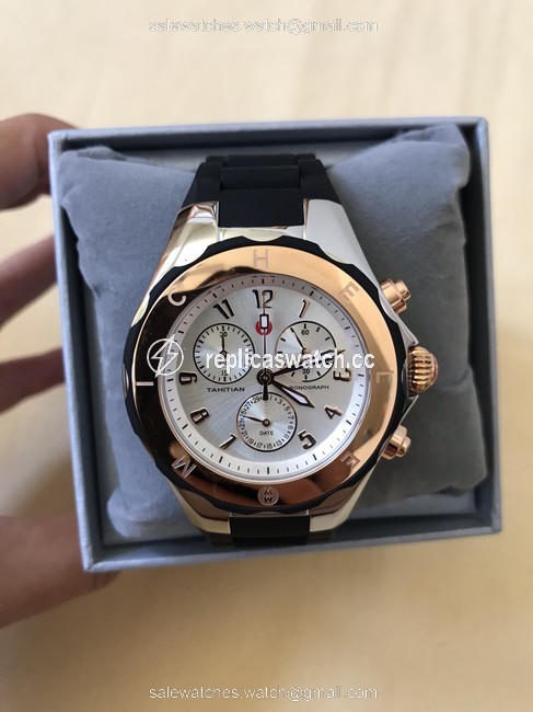 Michele Black/ Silver-rosegold Jelly Mww12f000059 Watch Michele Black/ Silver-rosegold Jelly Mww12f000059 Watch