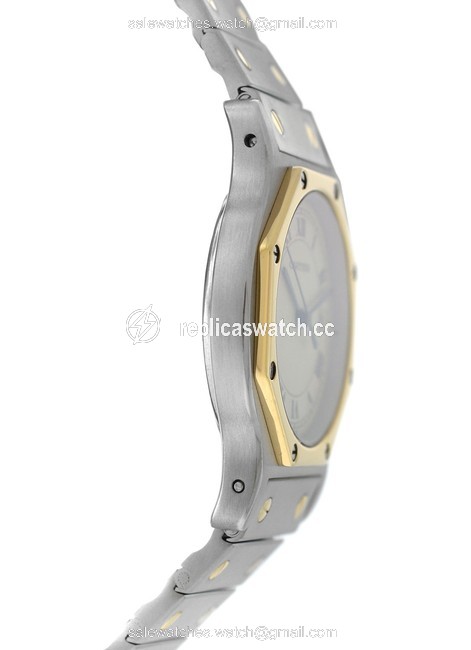 Cartier Yellow Gold Silver Ladies Santos Octagon 187902 Steel 18k 30mm Quartz Watch Cartier Yellow Gold Silver Ladies Santos Octagon 187902 Steel 18k 30mm Quartz Watch