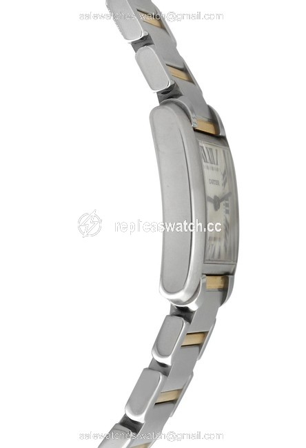 Cartier Siver Ladies Tank Francaise 2300 Steel 18k Yellow Gold Quartz 20mm Watch Cartier Siver Ladies Tank Francaise 2300 Steel 18k Yellow Gold Quartz 20mm Watch