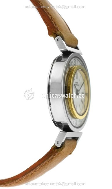 Girard-Perregaux Steel Gold Ladies Integrale Date 26mm Quartz See Watch Girard-Perregaux Steel Gold Ladies Integrale Date 26mm Quartz See Watch
