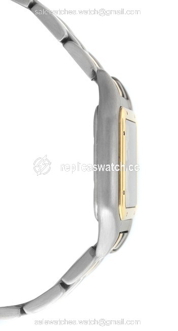 Cartier Yellow Gold Silver Ladies Midsize 27mm Panthere 187949 Quartz 18k One Row Watch Cartier Yellow Gold Silver Ladies Midsize 27mm Panthere 187949 Quartz 18k One Row Watch