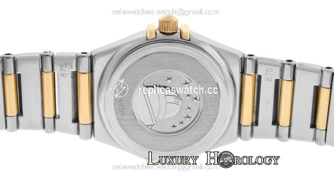 Omega Yellow Gold Silver Ladies Constellation My Choice 22mm Steel & Diamond Mop Watch Omega Yellow Gold Silver Ladies Constellation My Choice 22mm Steel & Diamond Mop Watch
