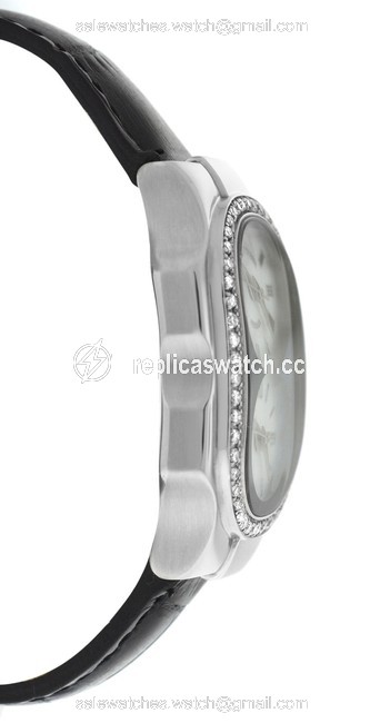 Philip Stein Silver Ladies Teslar 2 Time Zone Steel Diamond 27mm Quartz Watch Philip Stein Silver Ladies Teslar 2 Time Zone Steel Diamond 27mm Quartz Watch
