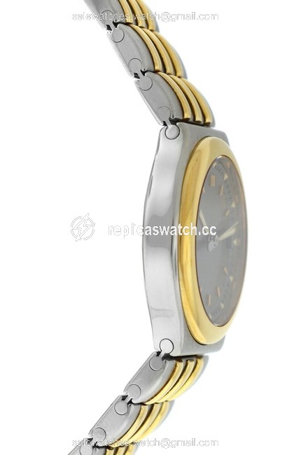 Chopard Silver Gold Ladies Monte Carlo 8107 18k Steel Quartz Date 23mm Watch Chopard Silver Gold Ladies Monte Carlo 8107 18k Steel Quartz Date 23mm Watch