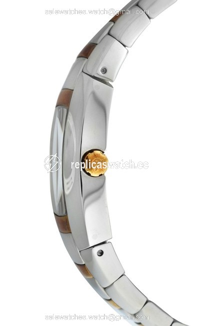 Maurice Lacroix Silver Gold Ladies Intuition In3012-ss002-320 Steel 20mm Quartz Watch Maurice Lacroix Silver Gold Ladies Intuition In3012-ss002-320 Steel 20mm Quartz Watch