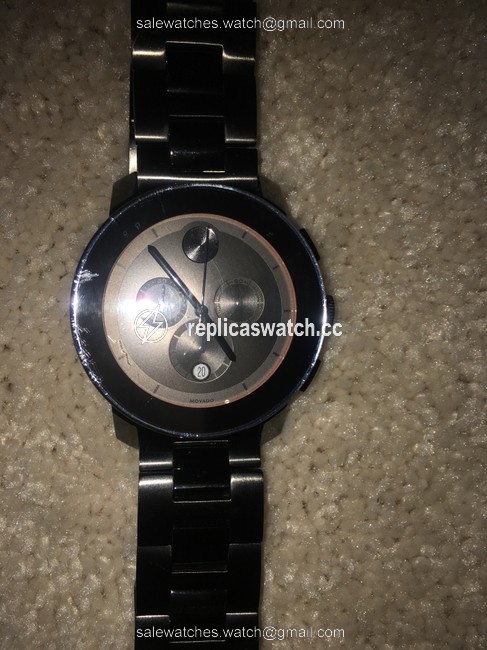 Movado Black Bold Stainless Steel 44mm 360014 Watch Movado Black Bold Stainless Steel 44mm 360014 Watch