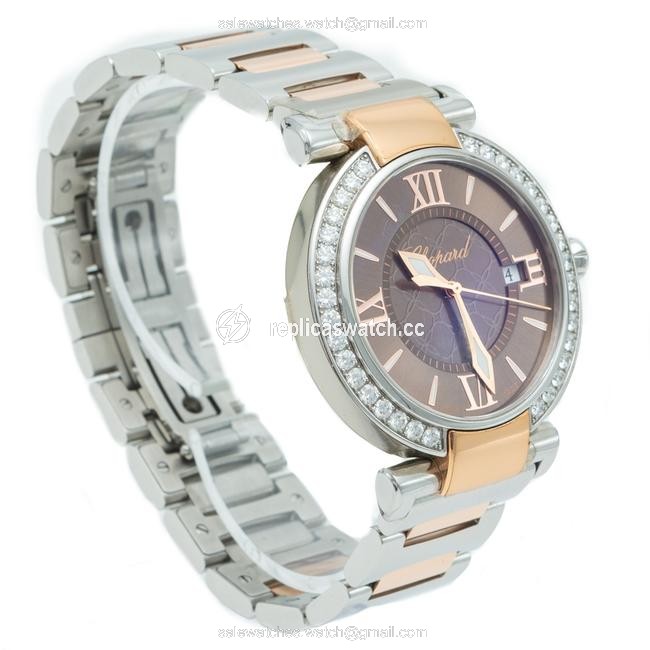 Chopard Imperiale Steel & Rose Gold Diamond Bezel Womens 36 Mm Watch Chopard Imperiale Steel & Rose Gold Diamond Bezel Womens 36 Mm Watch