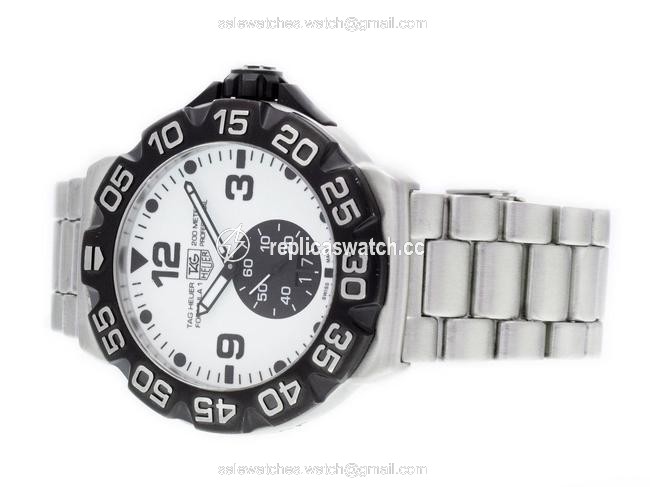 TAG Heuer Stainless Steel Formula One Wah1011 White Face Dial Quartz Mens Watch TAG Heuer Stainless Steel Formula One Wah1011 White Face Dial Quartz Mens Watch