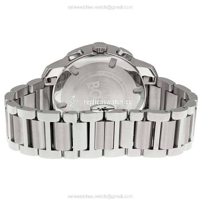 Movado Two Tone Silver Rose Gold Stainless Bracelet Chronograph Bold 3600205 Swiss Watch Movado Two Tone Silver Rose Gold Stainless Bracelet Chronograph Bold 3600205 Swiss Watch