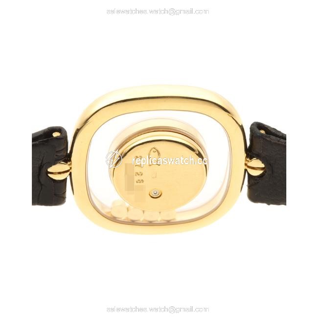 Chopard Champagne Diamonds 18k Yellow Gold Happy Diamonds 4959 Womens Wristwatch 25 Mm Watch Chopard Champagne Diamonds 18k Yellow Gold Happy Diamonds 4959 Womens Wristwatch 25 Mm Watch