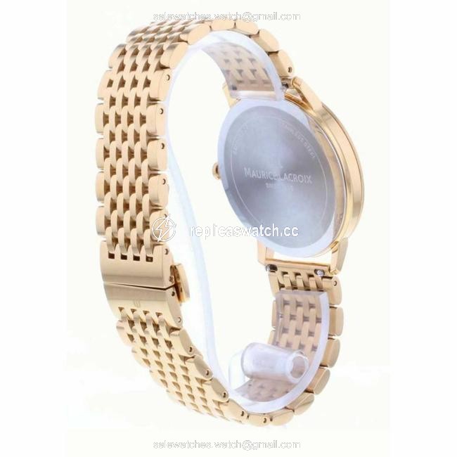 Maurice Lacroix Rose Gold El1108-pvp06-112-1 Mens Eliros Moon Phase Watch Maurice Lacroix Rose Gold El1108-pvp06-112-1 Mens Eliros Moon Phase Watch